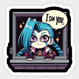 baby jinx arcane Sticker